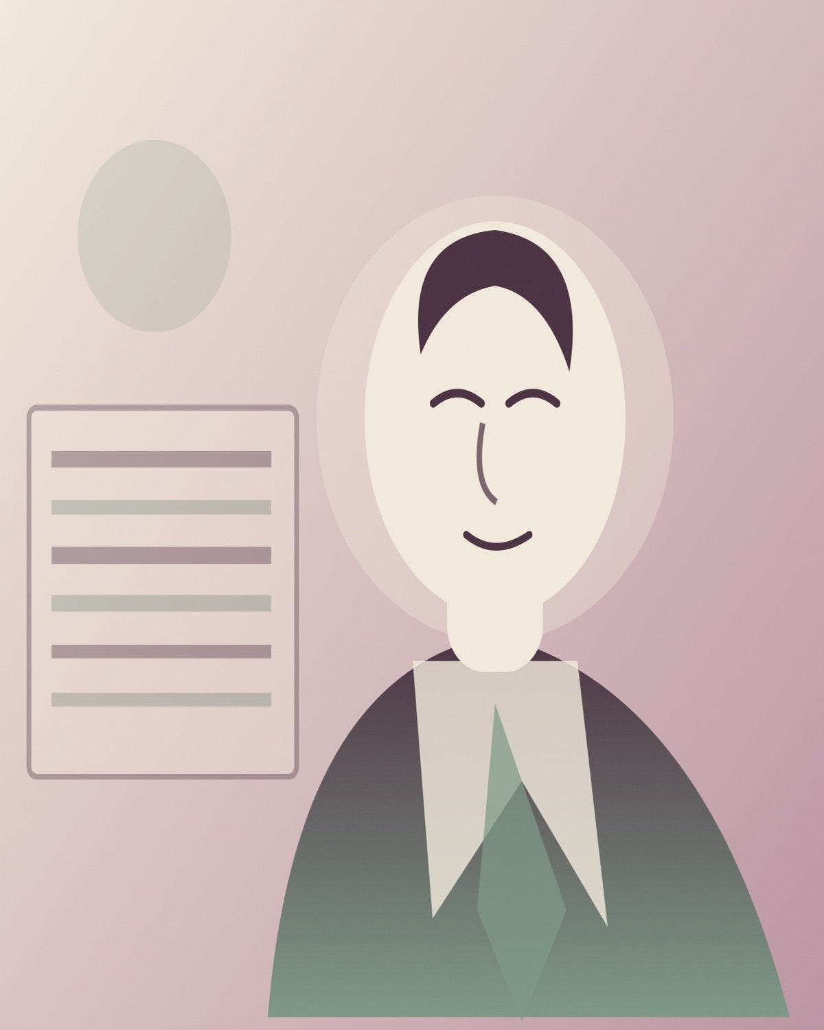 Commemorative illustration for Charles Johnston; not a historical portrait