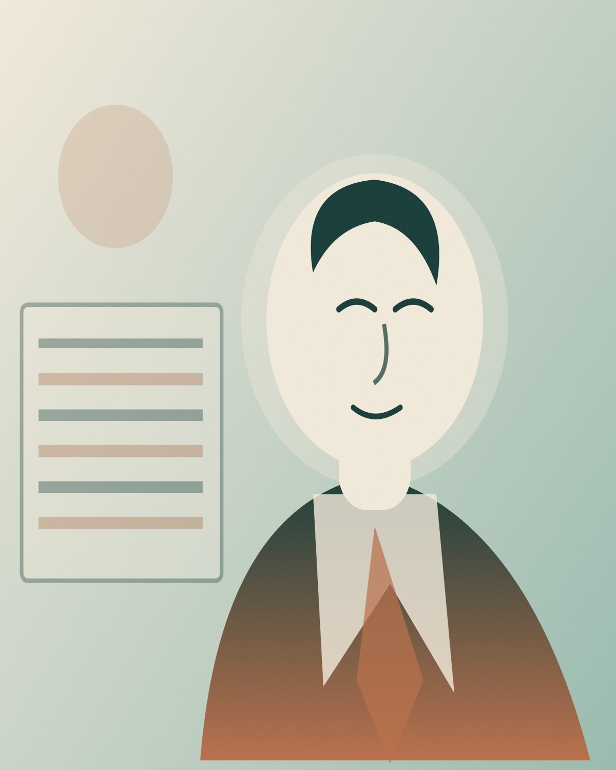 Commemorative illustration for Ethlyn T. Clough; not a historical portrait
