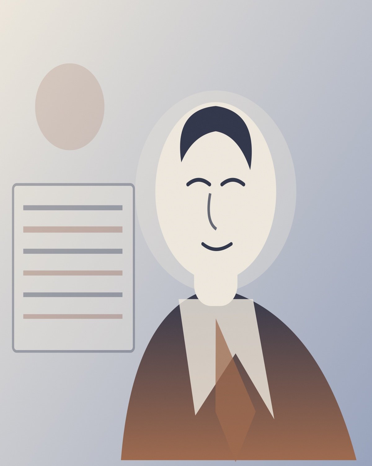 Commemorative illustration for James O'Meara; not a historical portrait