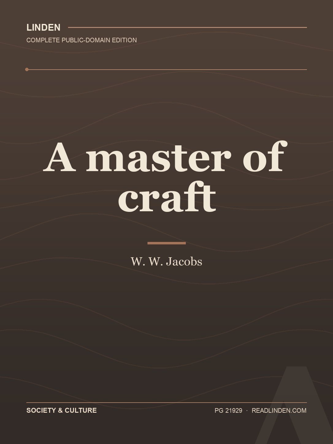 Cover of A master of craft