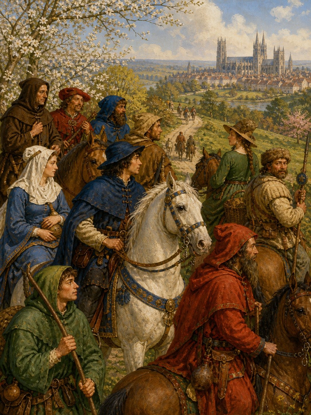 Cover of The Canterbury Tales, and Other Poems