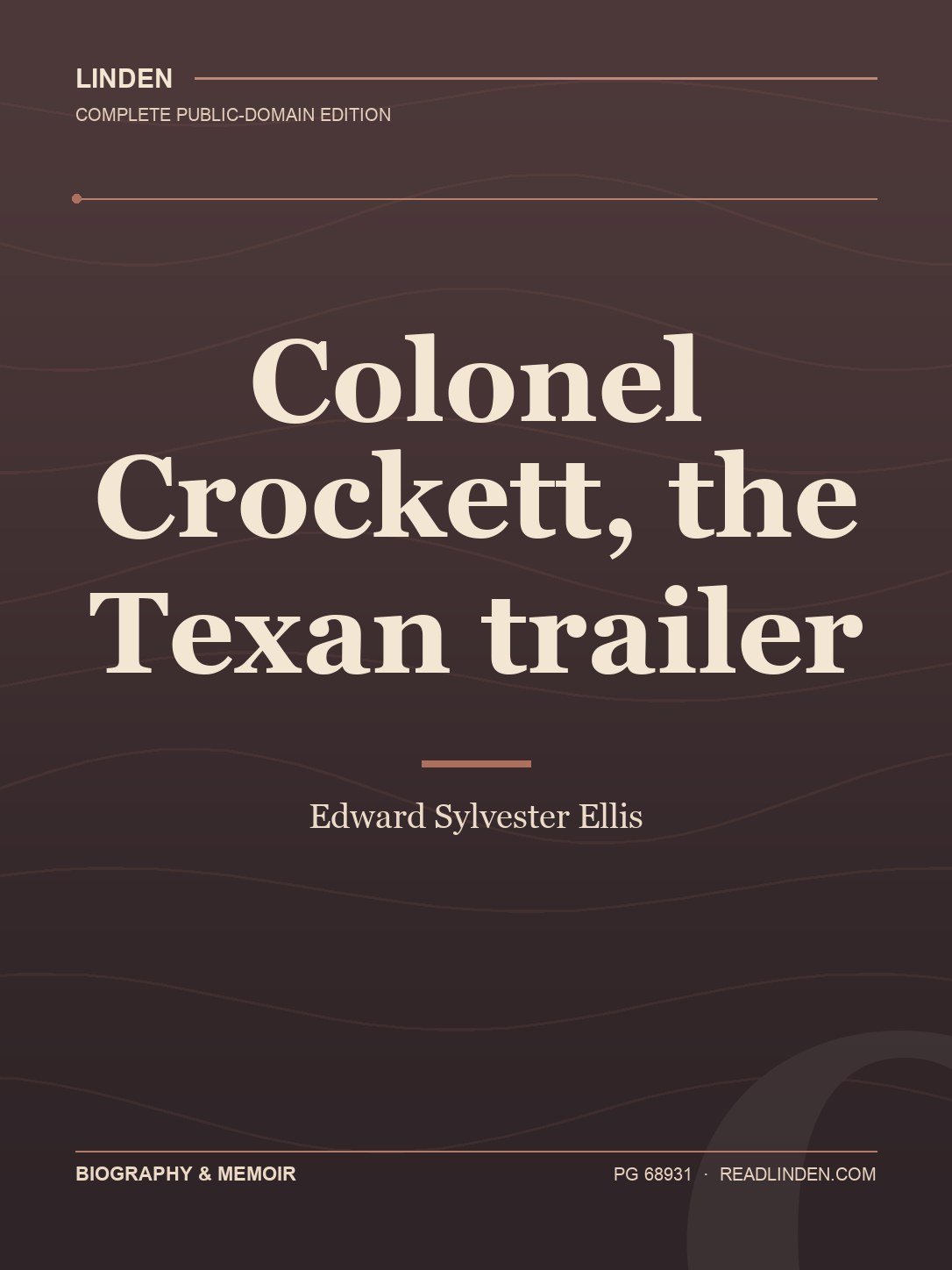 Cover of Colonel Crockett, the Texan trailer