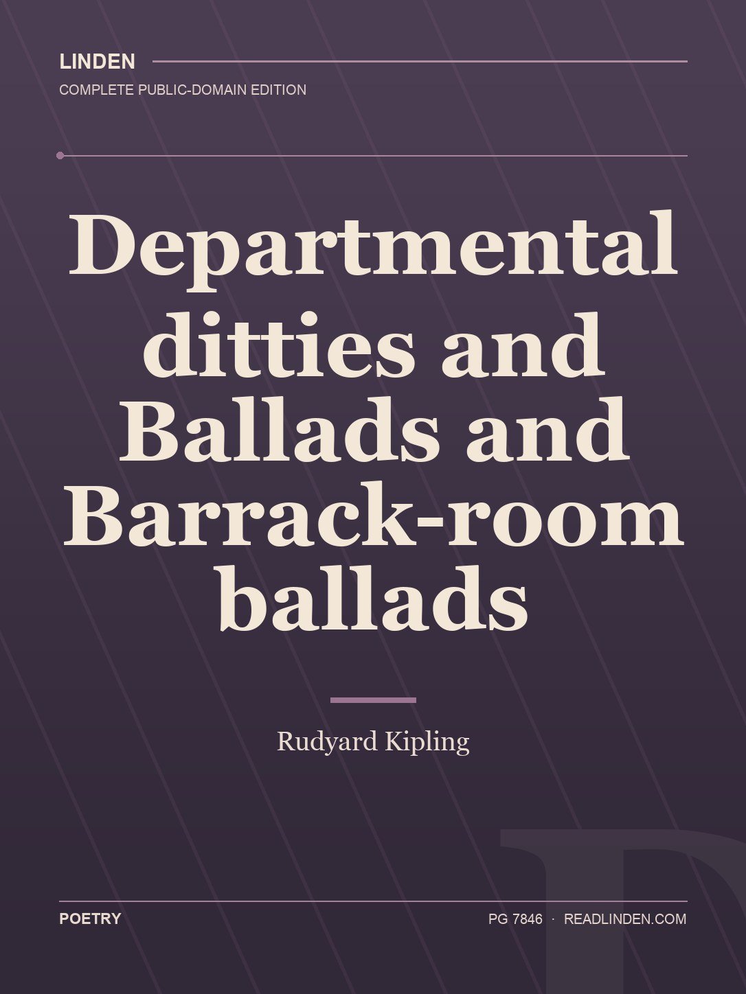 Cover of Departmental ditties and Ballads and Barrack-room ballads