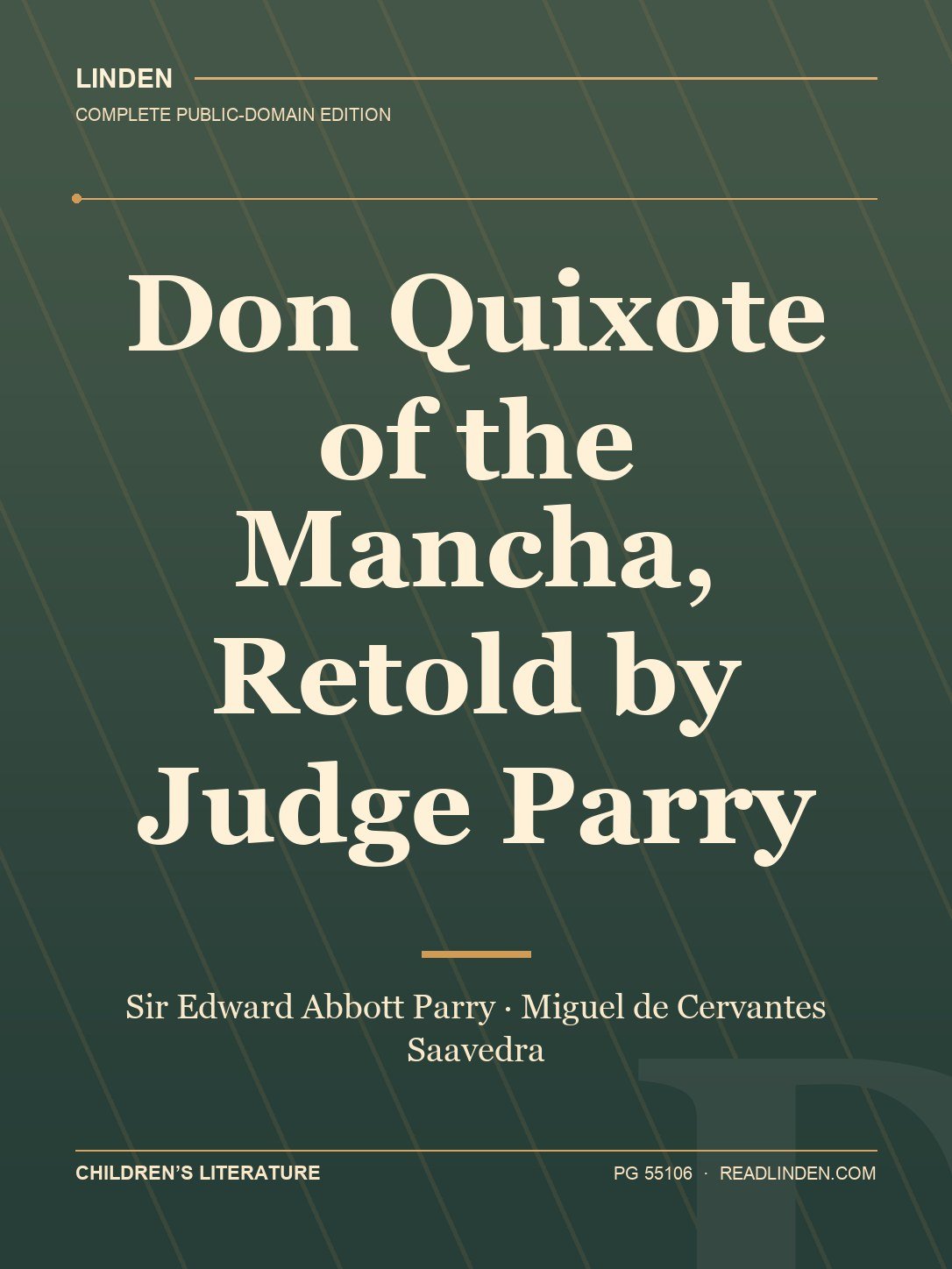 Cover of Don Quixote of the Mancha, Retold by Judge Parry