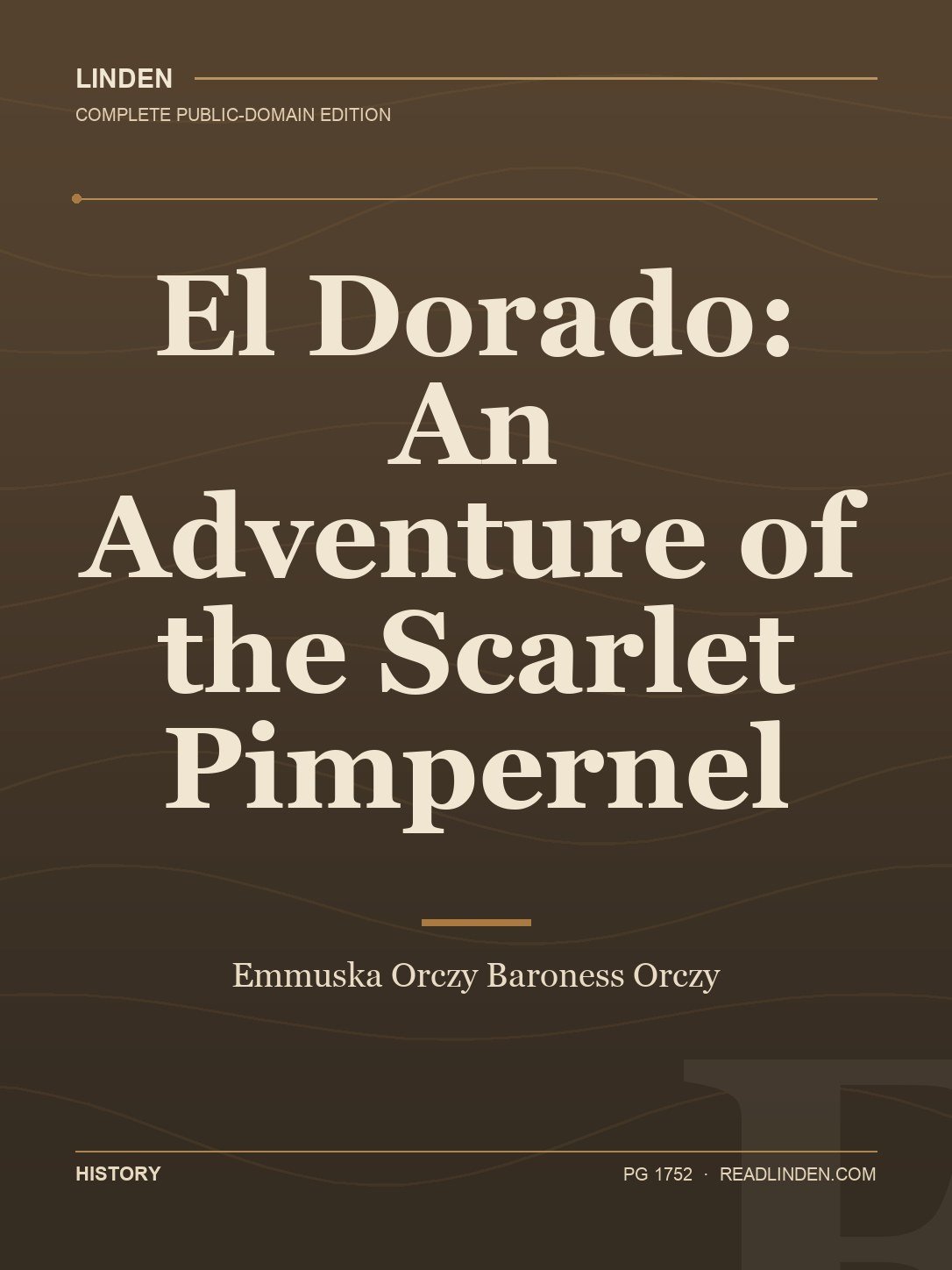 Cover of El Dorado: An Adventure of the Scarlet Pimpernel