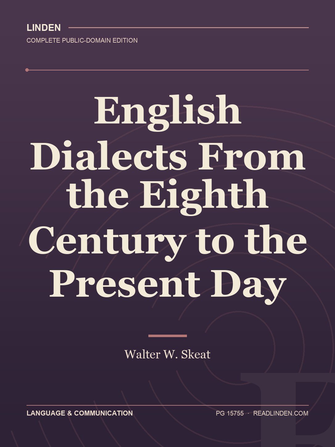 Cover of English Dialects From the Eighth Century to the Present Day