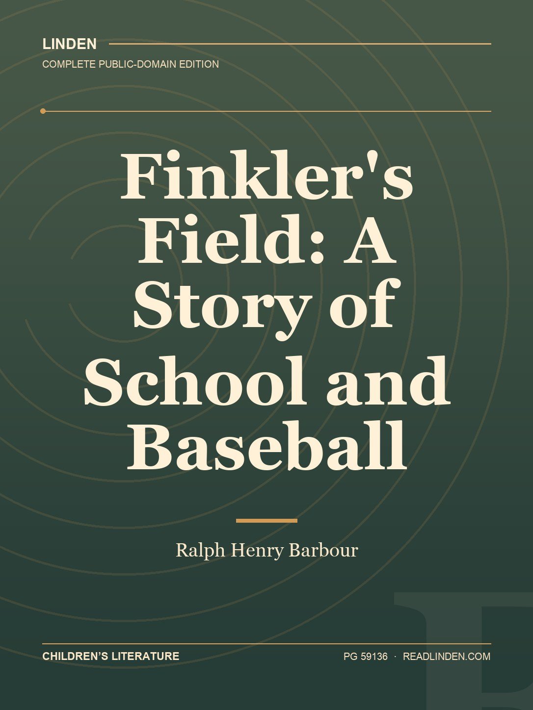 Cover of Finkler's Field: A Story of School and Baseball