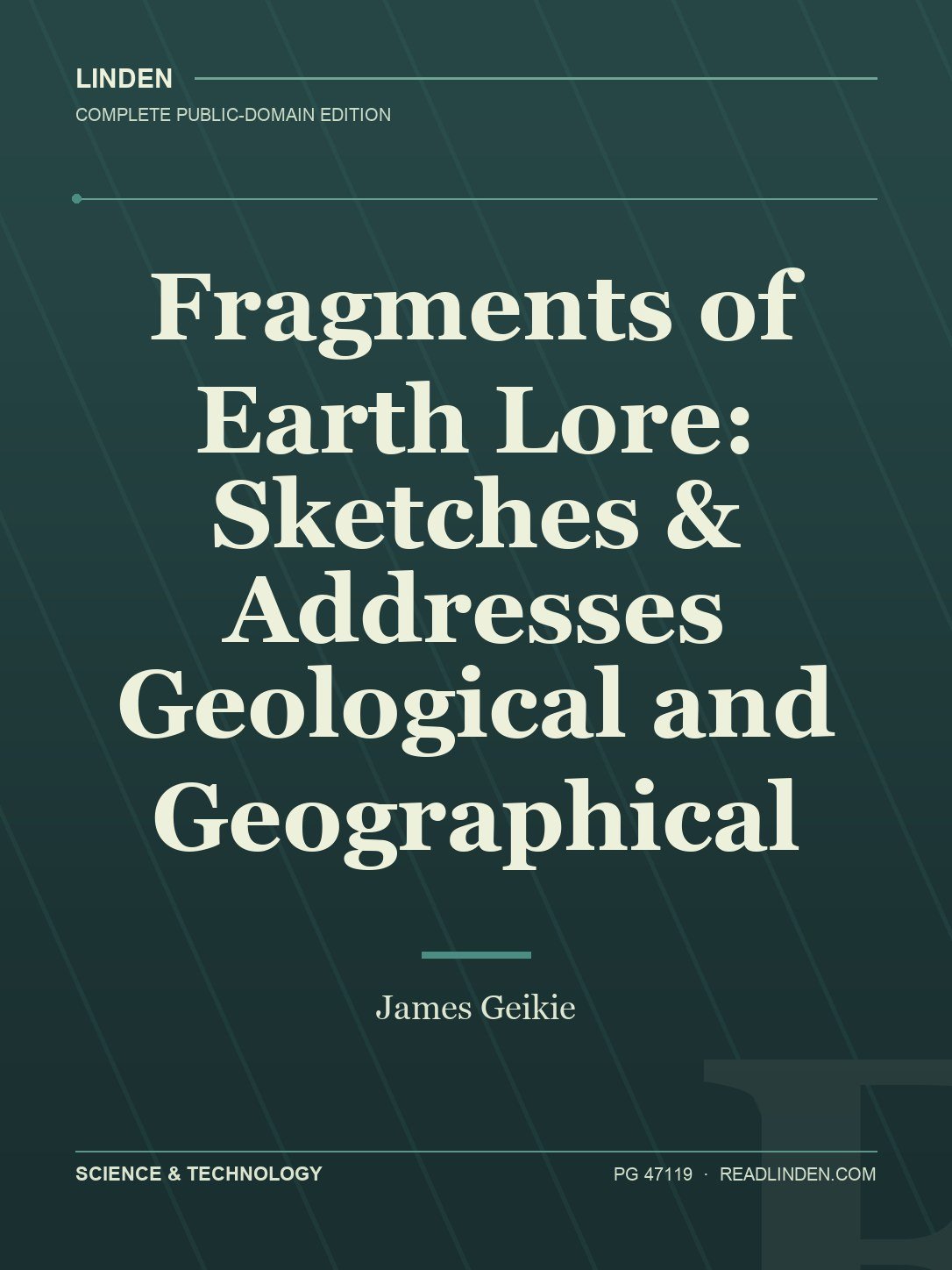 Cover of Fragments of Earth Lore: Sketches & Addresses Geological and Geographical