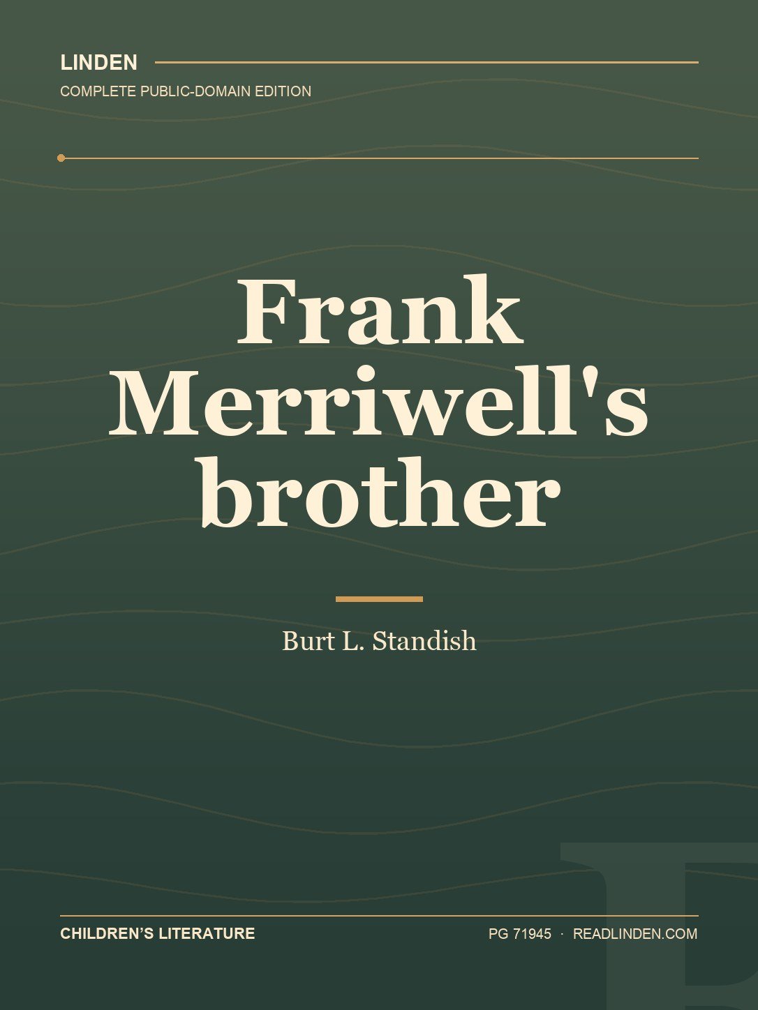 Cover of Frank Merriwell's brother