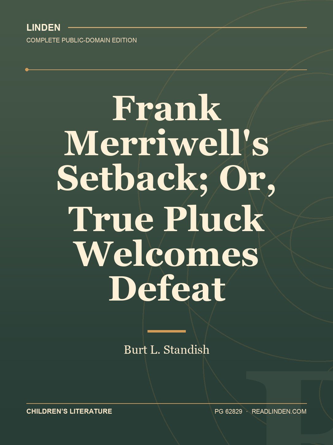 Cover of Frank Merriwell's Setback; Or, True Pluck Welcomes Defeat