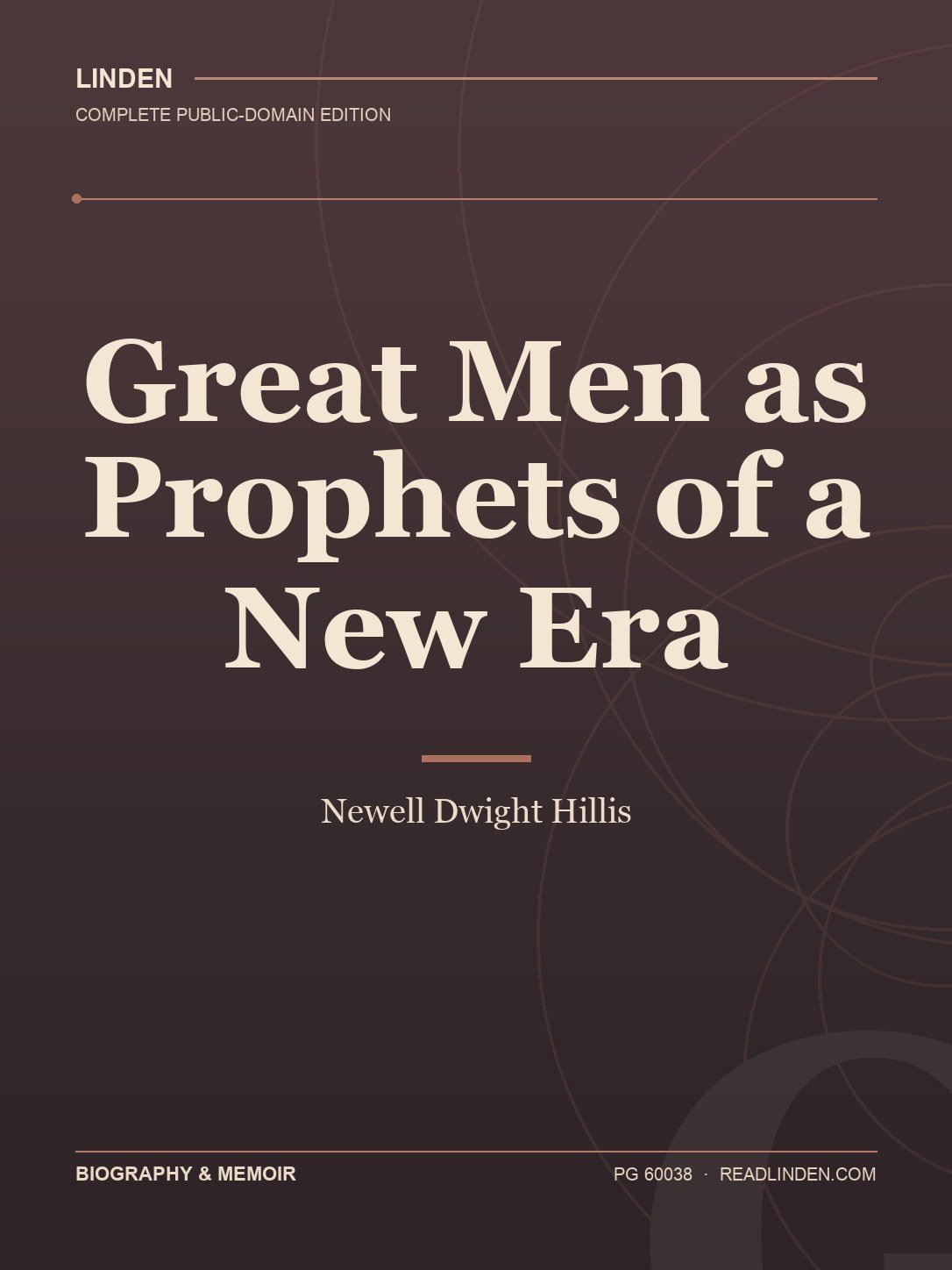 Cover of Great Men as Prophets of a New Era