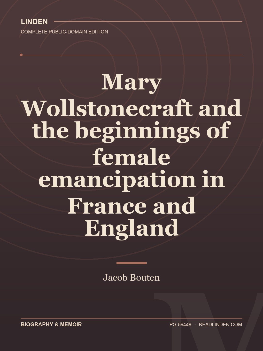 Cover of Mary Wollstonecraft and the beginnings of female emancipation in France and   England