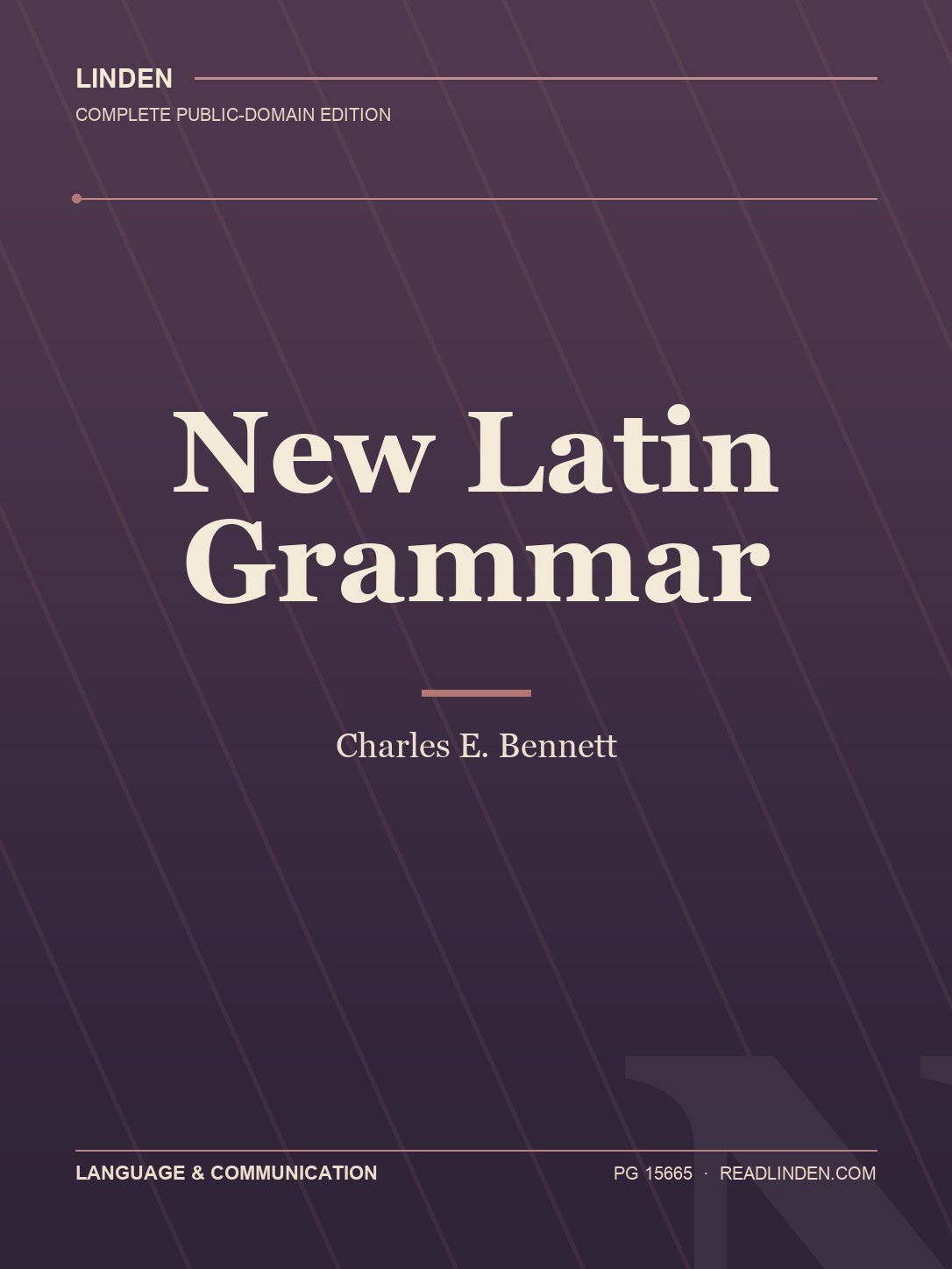 Cover of New Latin Grammar