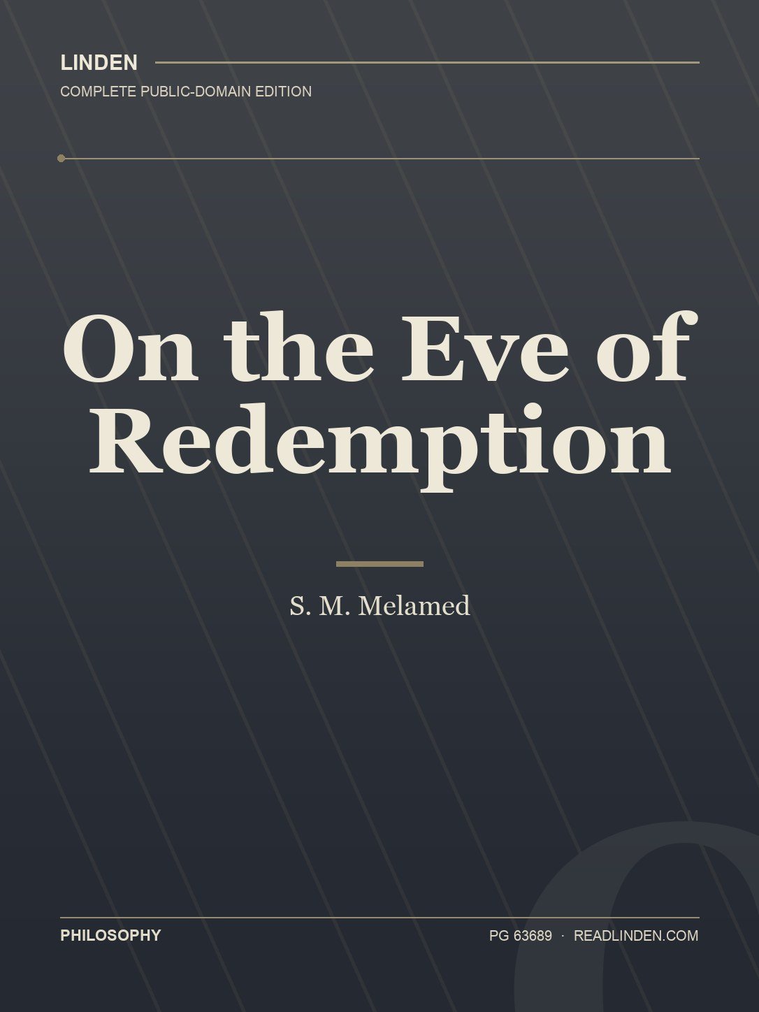 Cover of On the Eve of Redemption