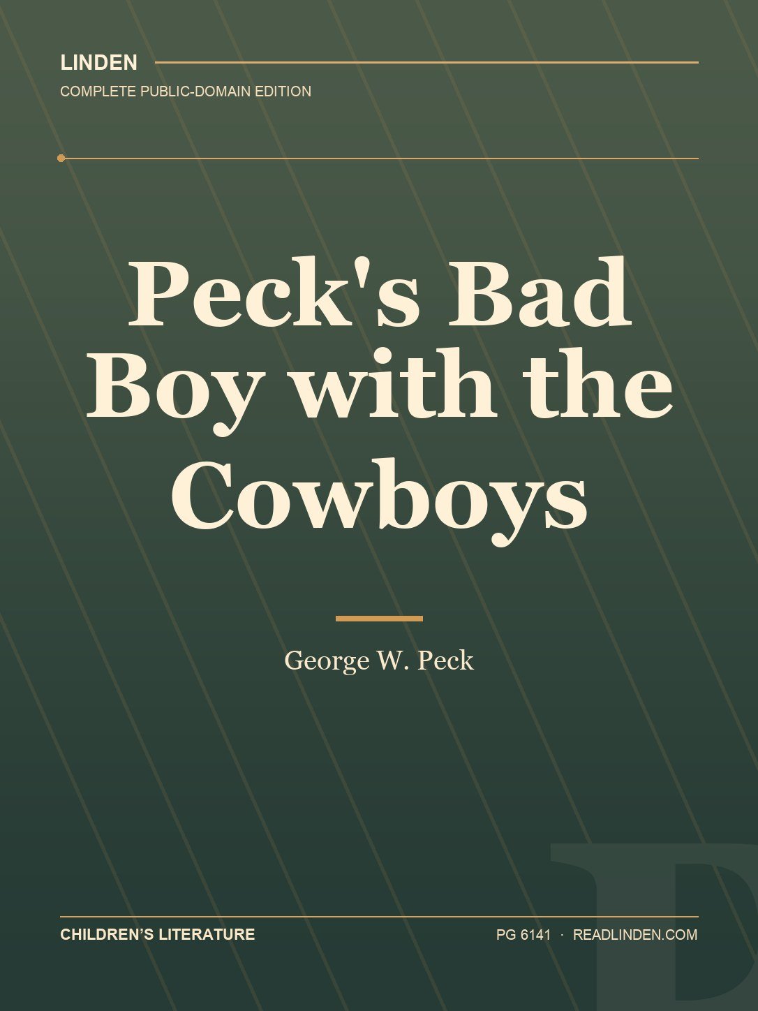 Cover of Peck's Bad Boy with the Cowboys