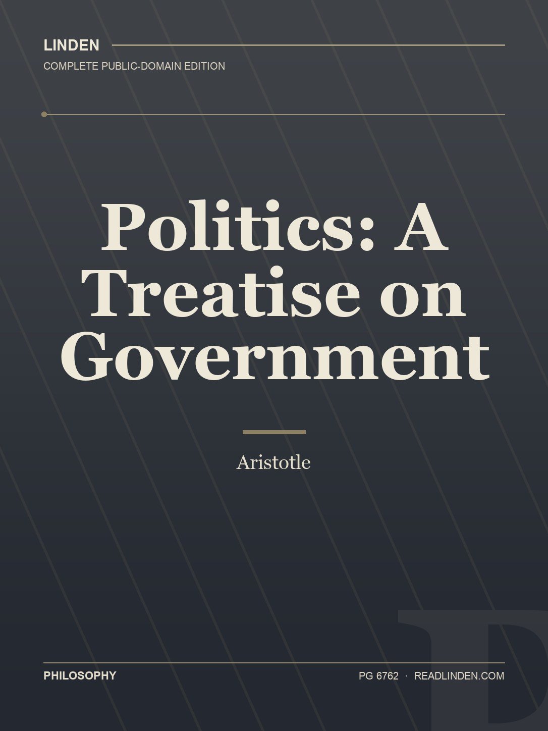 Cover of Politics: A Treatise on Government