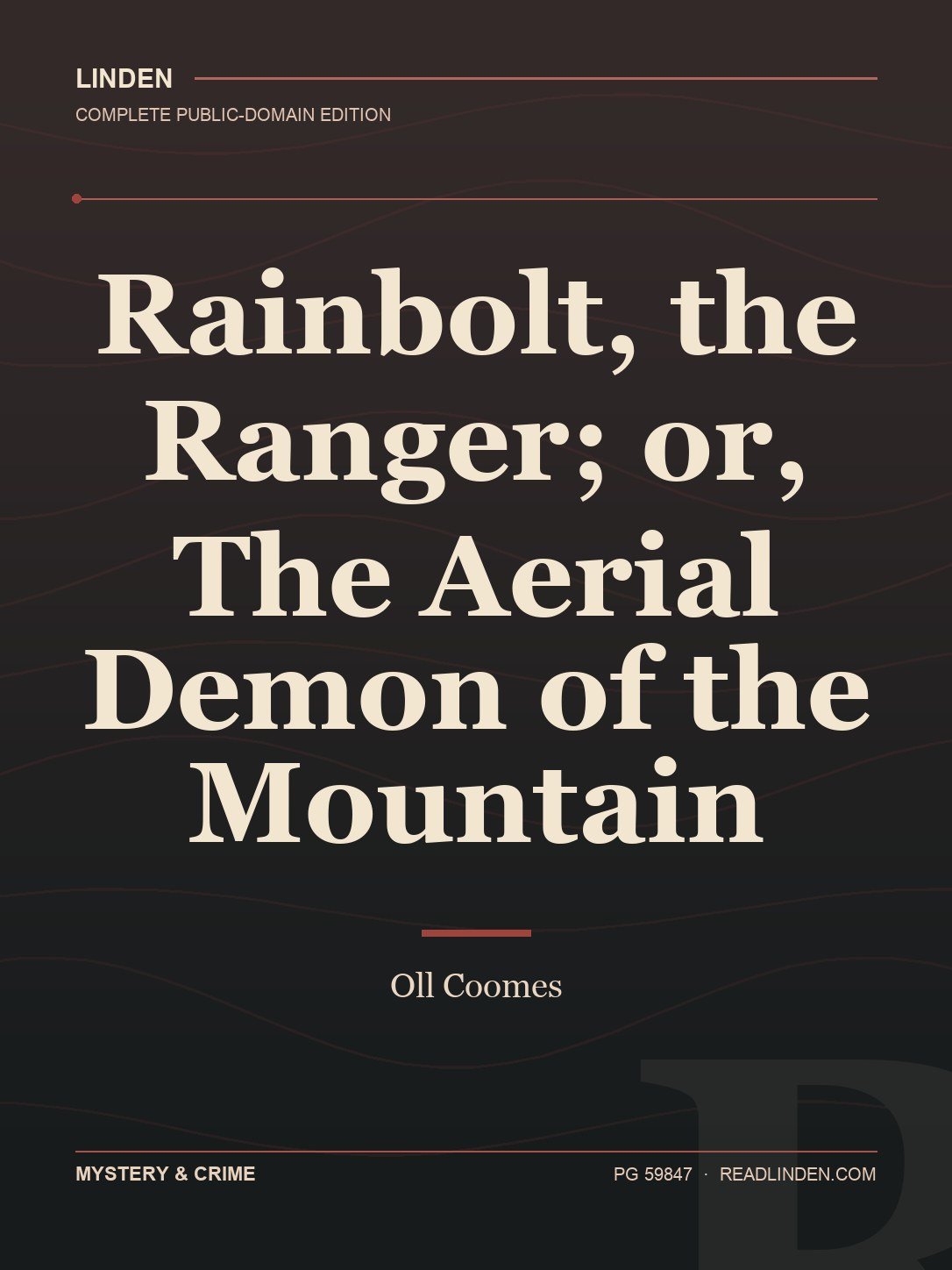 Cover of Rainbolt, the Ranger; or, The Aerial Demon of the Mountain