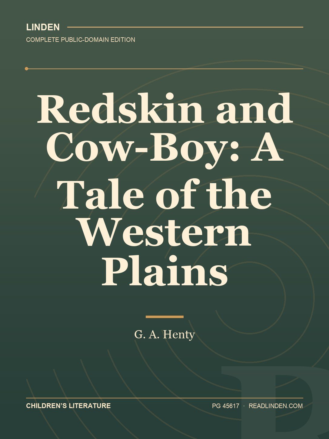 Cover of Redskin and Cow-Boy: A Tale of the Western Plains