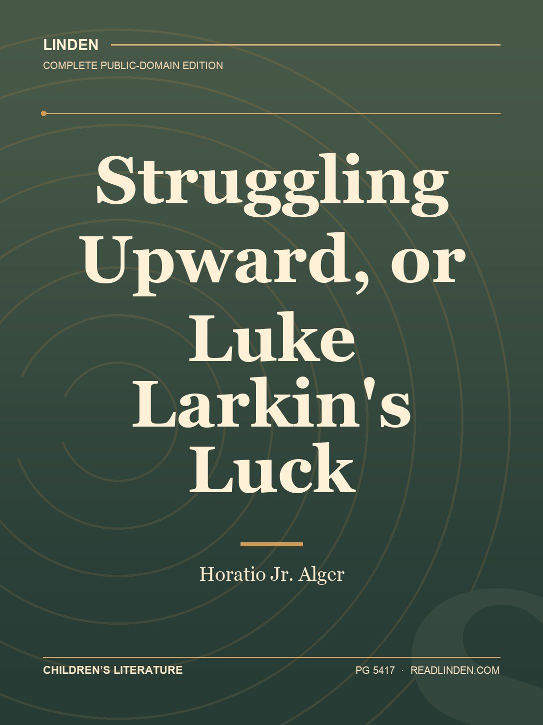 Cover of Struggling Upward, or Luke Larkin's Luck
