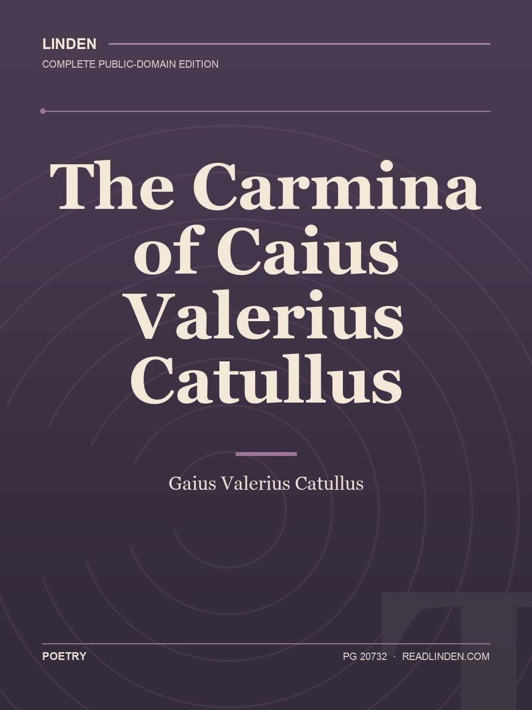 Cover of The Carmina of Caius Valerius Catullus