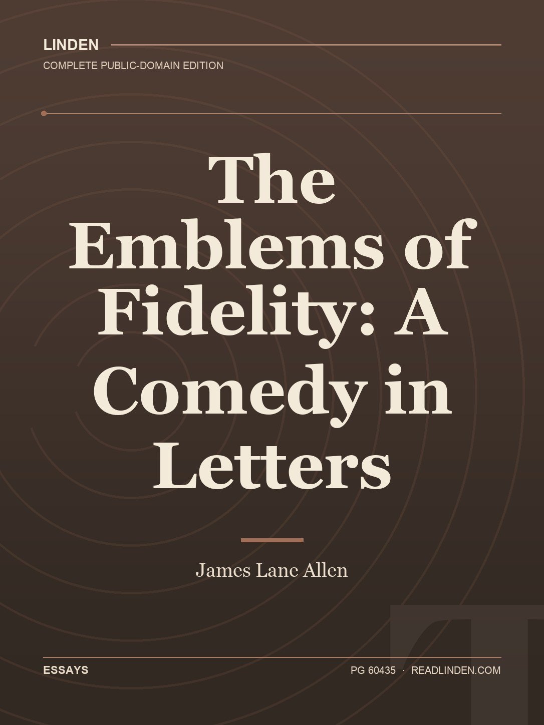 Cover of The Emblems of Fidelity: A Comedy in Letters