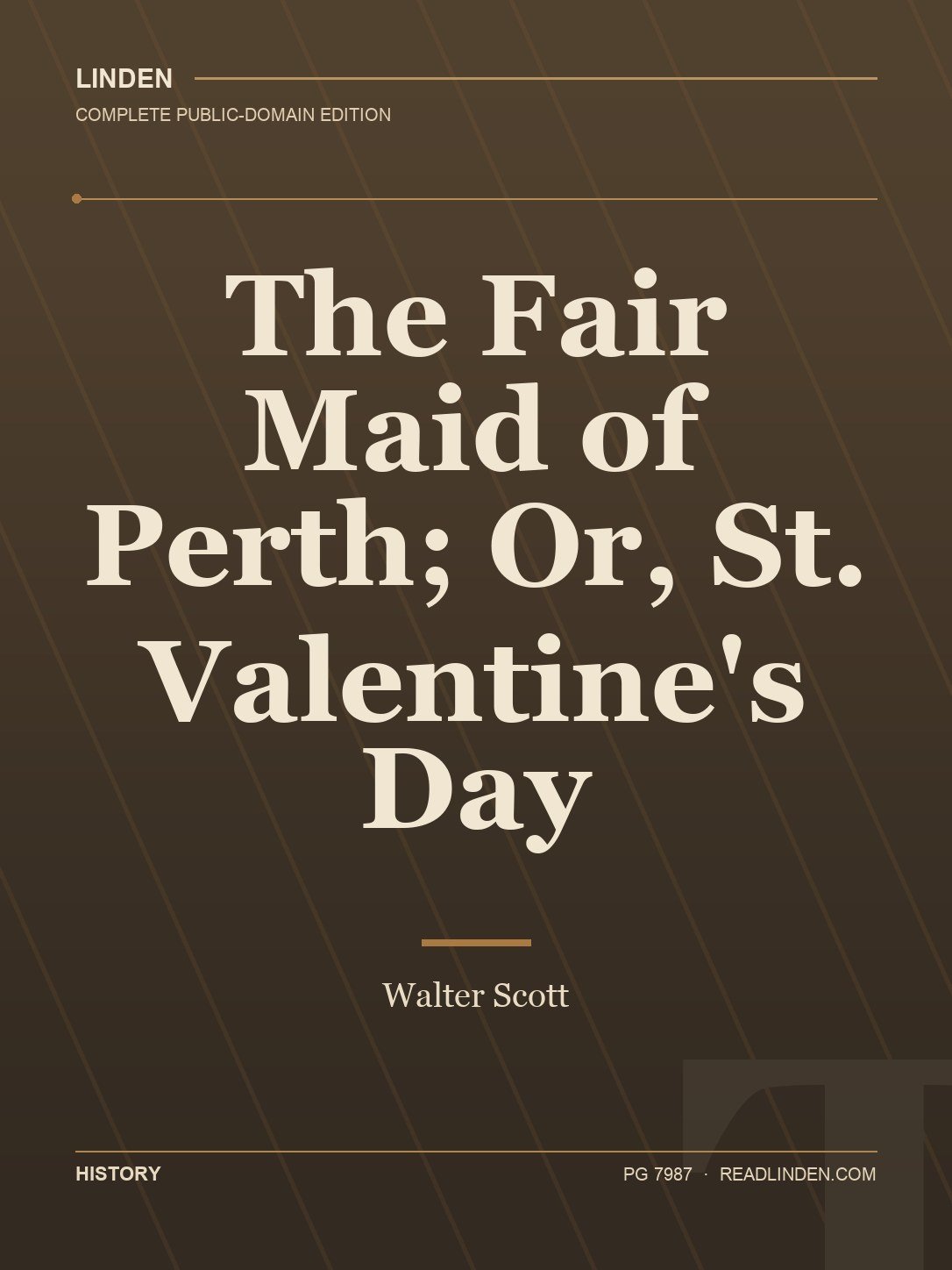 Cover of The Fair Maid of Perth; Or, St. Valentine's Day