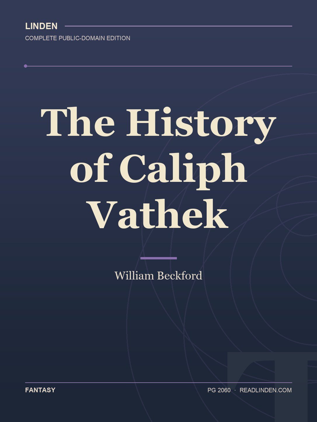 Cover of The History of Caliph Vathek