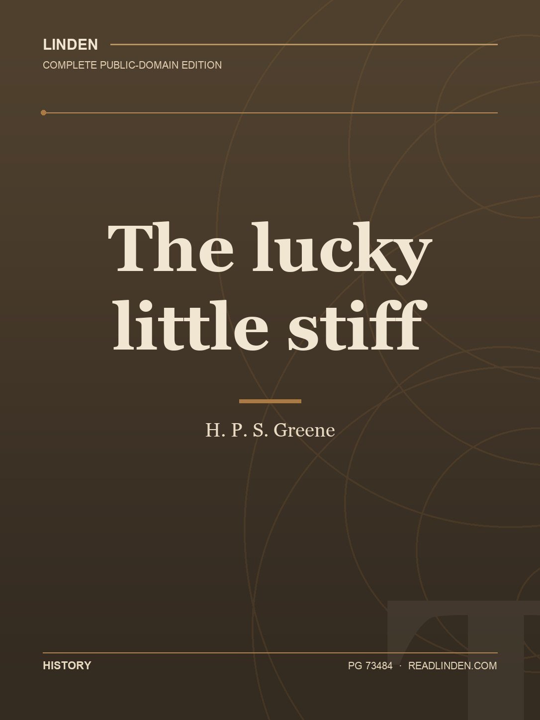 Cover of The lucky little stiff