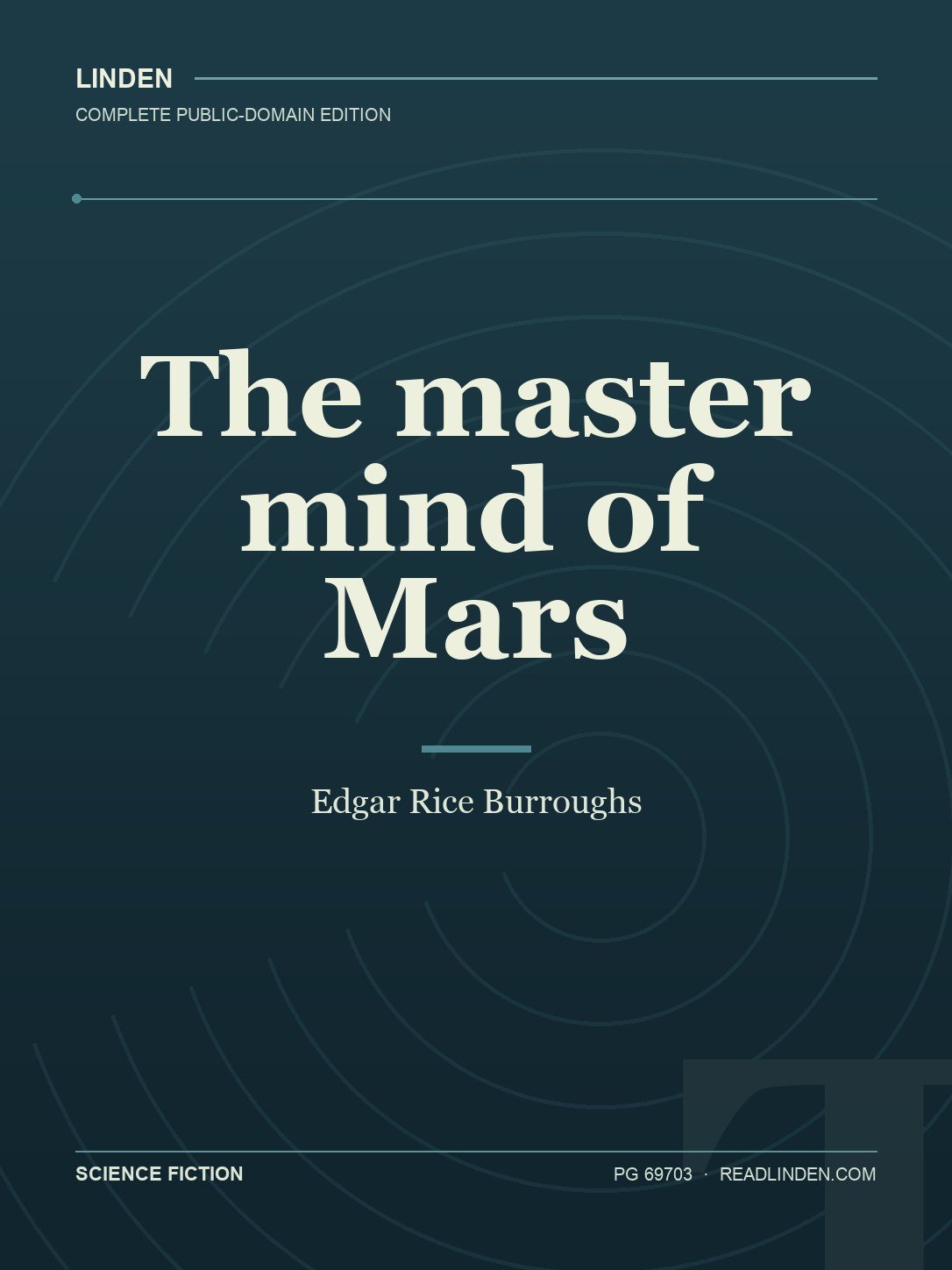 Cover of The master mind of Mars