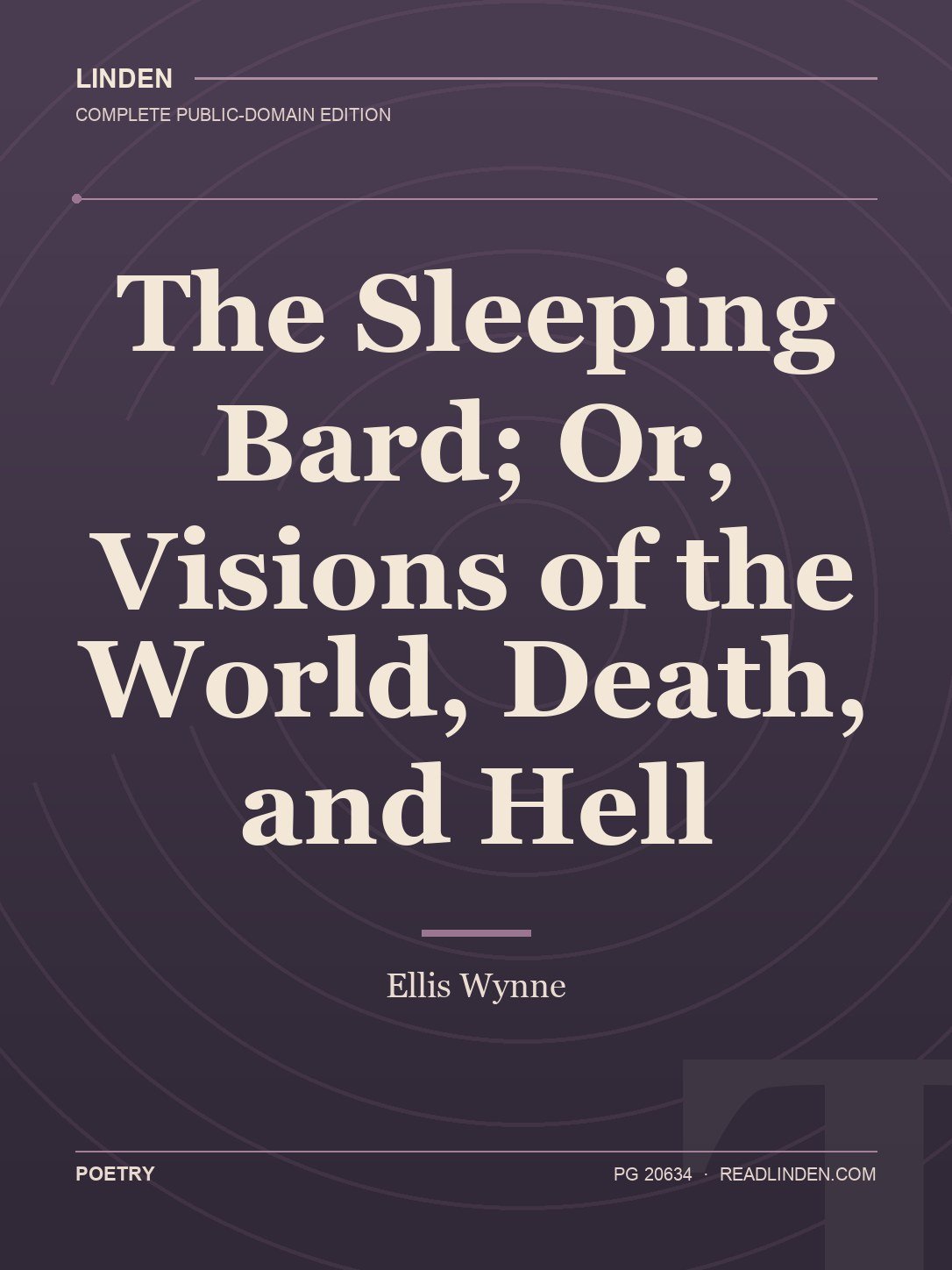 Cover of The Sleeping Bard; Or, Visions of the World, Death, and Hell