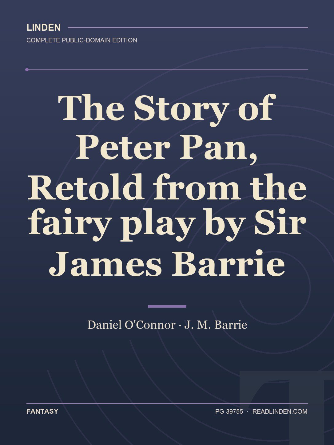 Cover of The Story of Peter Pan, Retold from the fairy play by Sir James Barrie