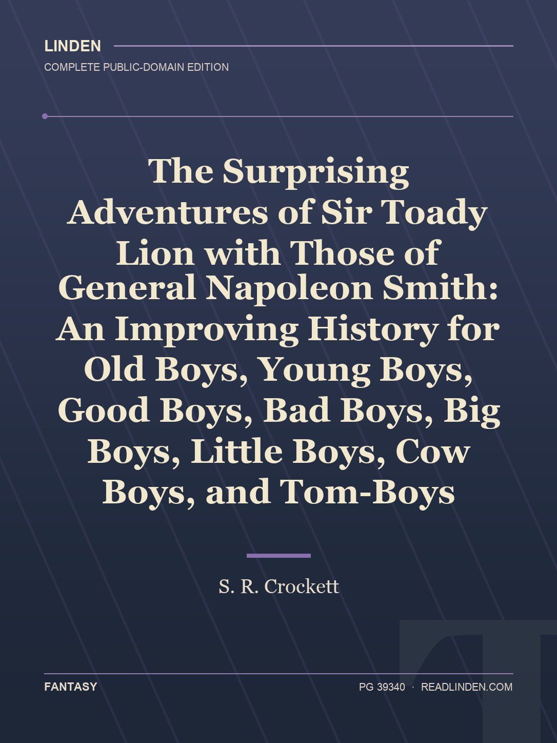 Cover of The Surprising Adventures of Sir Toady Lion with Those of General Napoleon Smith: An Improving History for Old Boys, Young Boys, Good Boys, Bad Boys, Big Boys, Little Boys, Cow Boys, and Tom-Boys