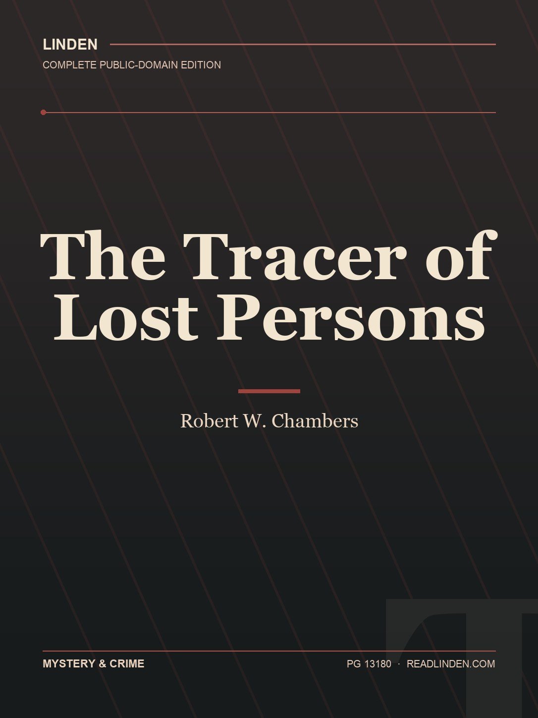 Cover of The Tracer of Lost Persons