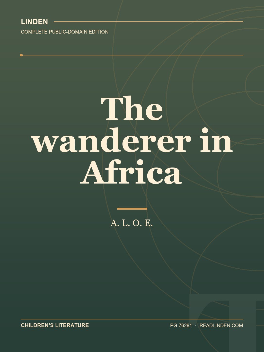 Cover of The wanderer in Africa