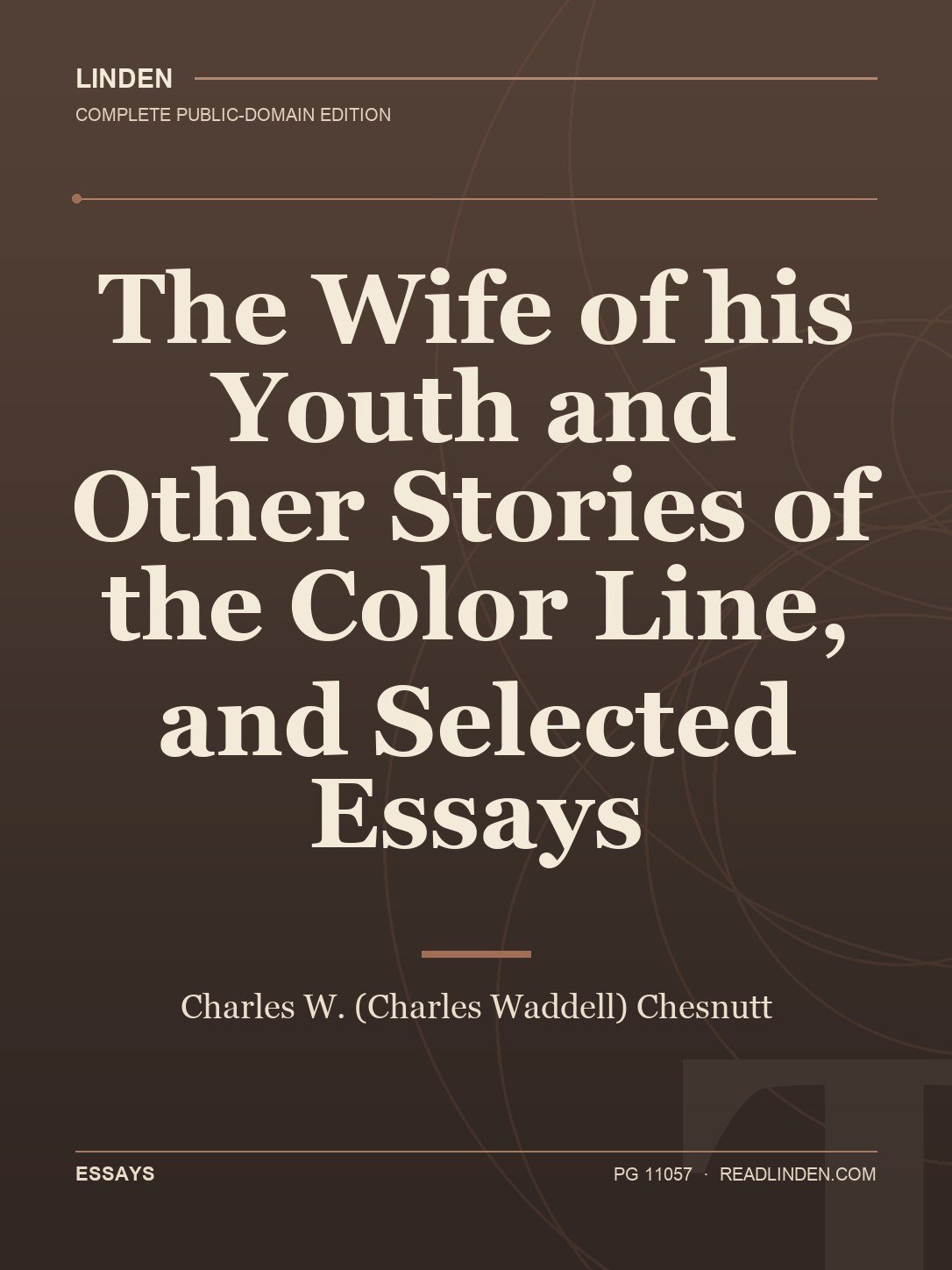 Cover of The Wife of his Youth and Other Stories of the Color Line, and Selected Essays