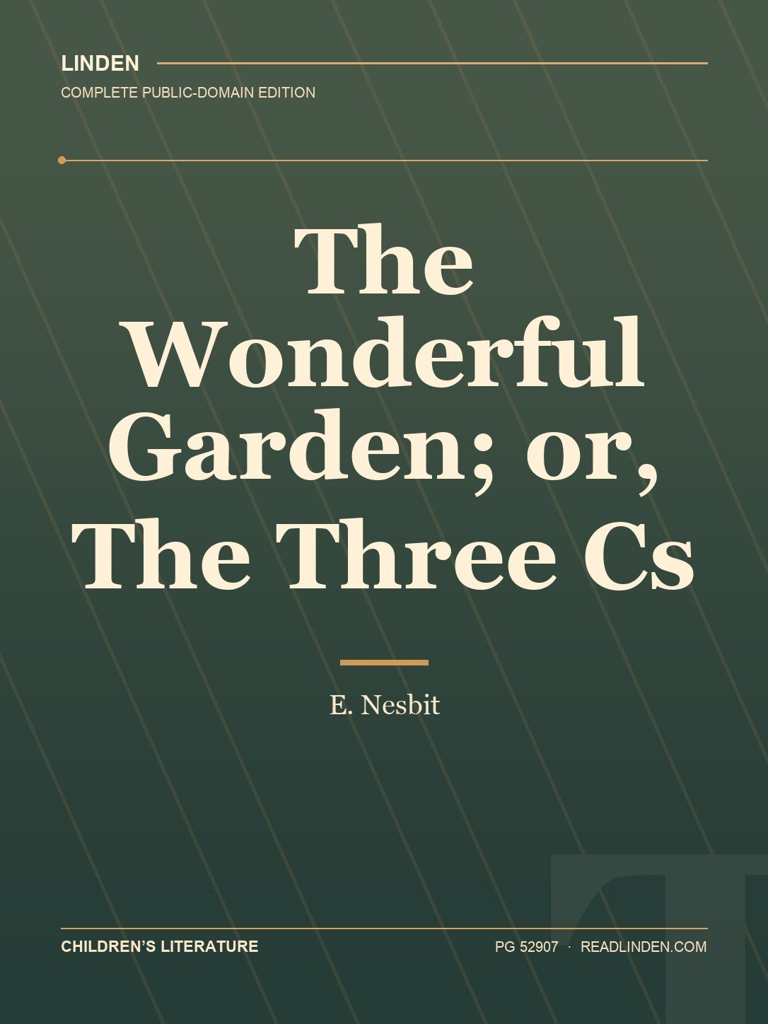 Cover of The Wonderful Garden; or, The Three Cs