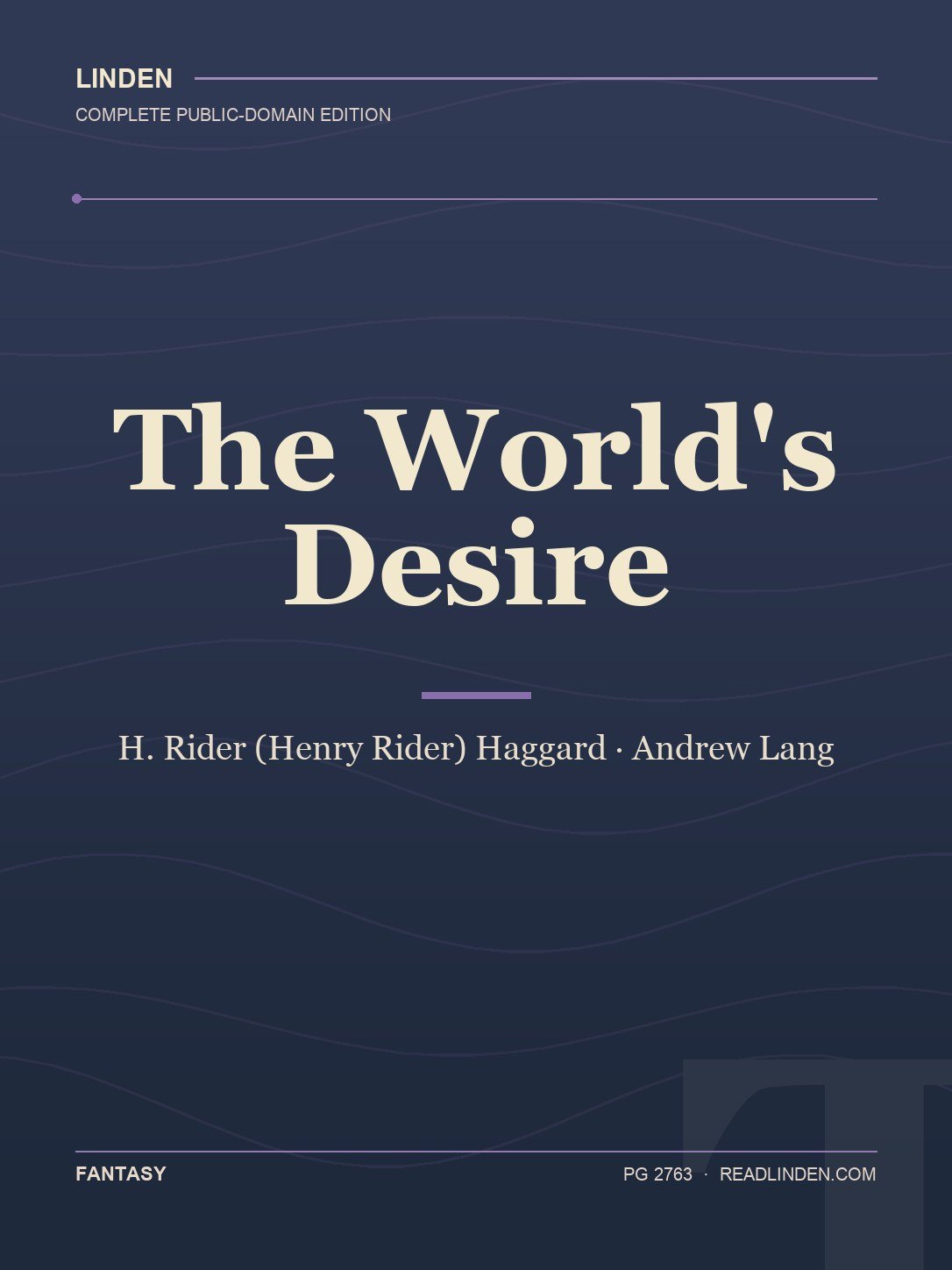 Cover of The World's Desire