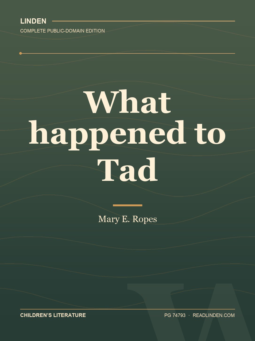 Cover of What happened to Tad