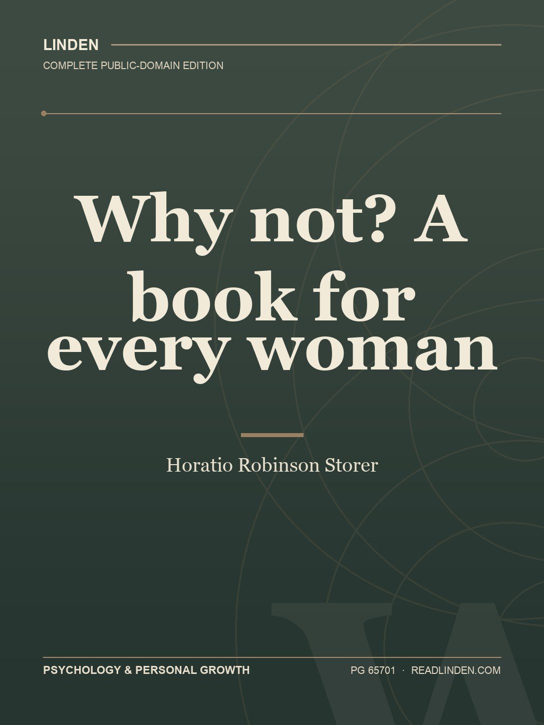 Cover of Why not? A book for every woman