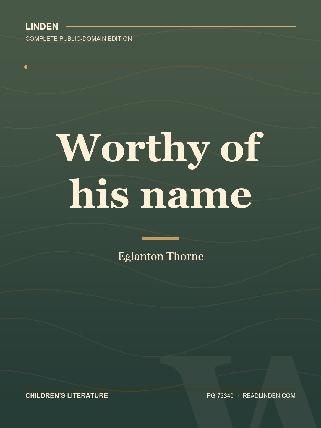 Cover of Worthy of his name